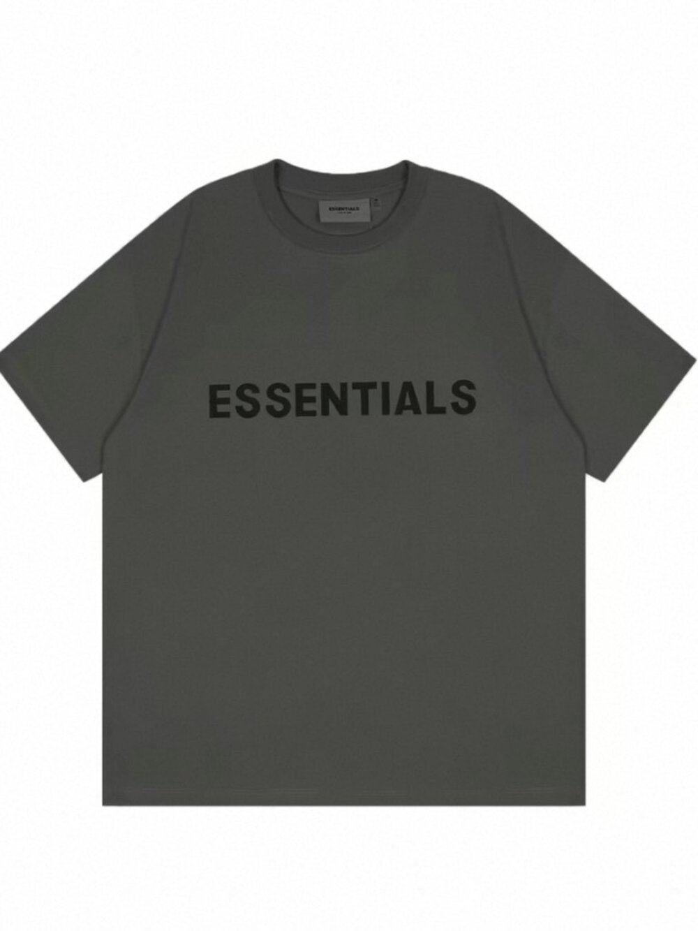 Fear of God Essentials Men’s/Unisex Oversized Logo T‑Shirt -Charcoal